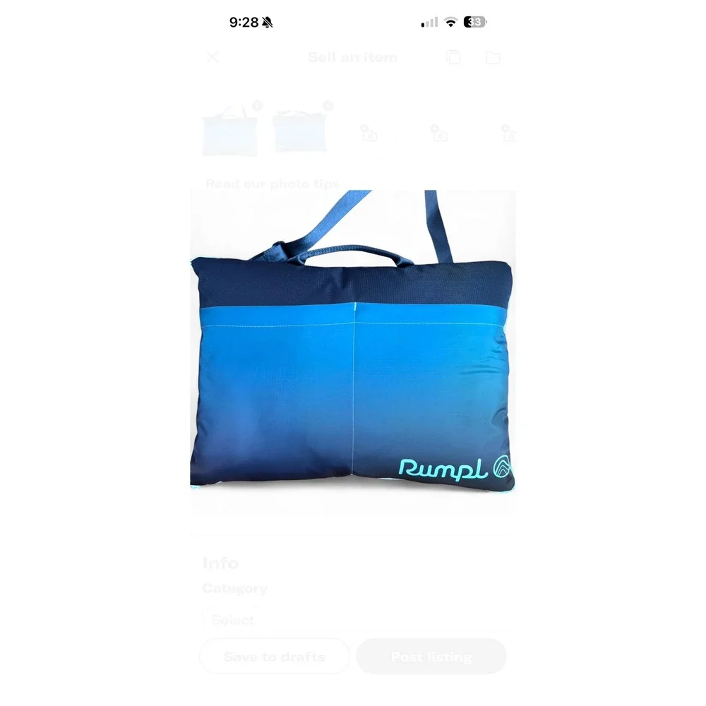 RUMPL Stash‎ Mat 52 x 75 Ocean Fade NWT MSRP $95